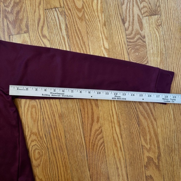 Nike Dri-Fit Men’s Fleece Maroon 1/4 Zip Pullover Size Medium - Picture 11 of 11